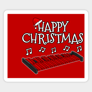 Christmas Xylophone Xylophonist Music Teacher Xmas 2022 Magnet